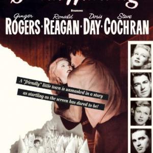Doris Day, Ronald Reagan, Ginger Rogers and Steve Cochran in Storm Warning (1951)