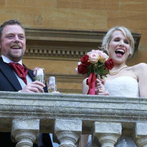 Still of Lucy Punch, Robert Webb and Rufus Hound in The Wedding Video (2012)