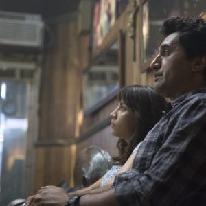 Still of Cliff Curtis and Elizabeth Rodriguez in Fear the Walking Dead (2015)