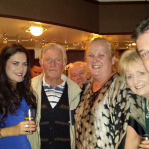 Brian Walsh Writer  Producer Norah King Jack Conroy Director  DOP Edwina Forkin Producer Annette Walsh Agent  Castannettenow and Declan Reynolds at THE GAELIC CURSE wrap party Monasterevin Co Kildare