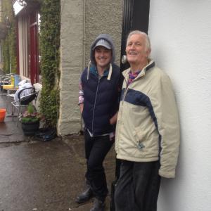 Declan Reynolds and director  DOP Jack Conroy on the set of THE GAELIC COURSE in Monasterevin Co Kildare