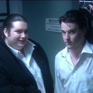 ANDY (Dominic Burns) and LEE (Declan Reynolds) in THE NIGHTCLUB DAYS (2013)