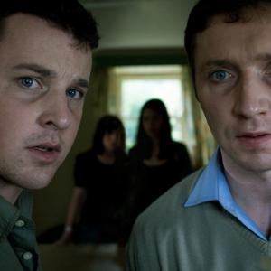 Declan Reynolds as exsoldier JAMES CONROY with Damien Hannaway as STEWART EMMETT in SEER 2008