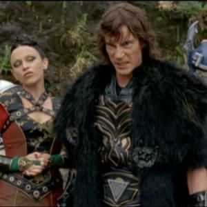 Still of Bede Skinner and Holly Shanahan in Power Rangers Jungle Fury 2008