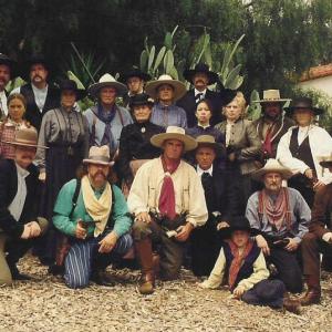 second row 2nd from left with the cast of Bad Company  San Juan Capistrano 1998