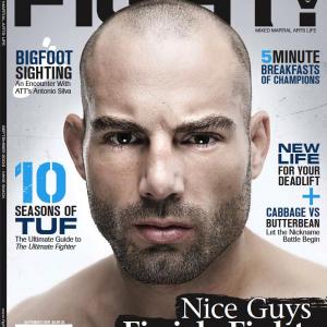 Mike Swick on the cover of September 2009s Ultimate MMA magazine