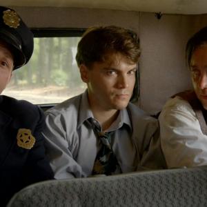 Judd Lormand, Emile Hirsch and Garrett Kruithof in Bonnie and Clyde (2013).