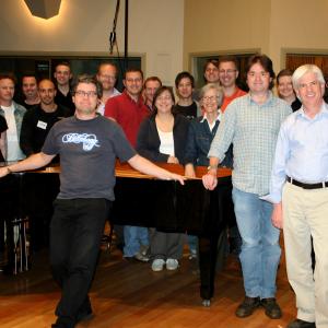 Happy Feet, music scoring with composer, John Powell at Trackdown Studios.