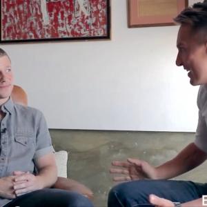 James interviewing Ben McKenzie star of Gotham FOX 2014