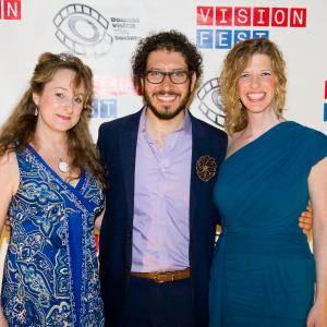 (Left to Right) Writer Lori Fischer, Director/Producer Sean Gannet, and Actor/Producer Ashley Wren Collins at VisionFEST 14 for the premiere of Chasing Taste.