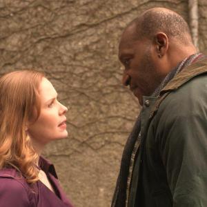Cicely Tennant and Tony Todd in 'Dead of the Nite' 2012.
