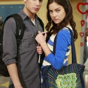 Still of Dustin Milligan and Jessica Stroup in 90210 2008