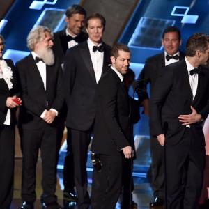 David Benioff and DB Weiss at event of The 67th Primetime Emmy Awards 2015