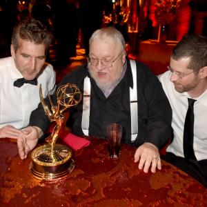 George RR Martin David Benioff and DB Weiss at event of The 67th Primetime Emmy Awards 2015