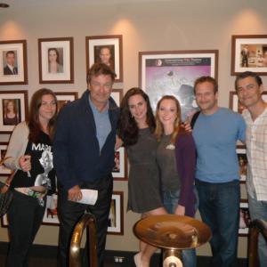 Alec Baldwin with the cast of 