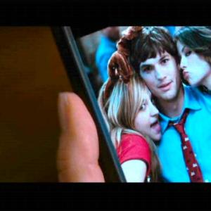 Abby Elliot, Ashton Kutcher and Vedette Lim in No Strings Attached