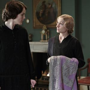 Still of Joanne Froggatt and Michelle Dockery in Downton Abbey (2010)