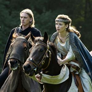 Lara Jean Chorostecki and Jamie Campbell Bower in Camelot