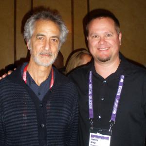 Chris King with actor David Strathairn at Sedona Film Festival