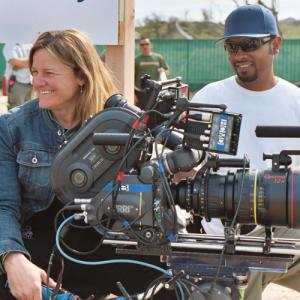 Director of Photography Ellen Kuras ASC and Hector Rodriguez 2nd Assistant Camera filmed in Valencia California for Women Behind the Camera by Karin Pelloni