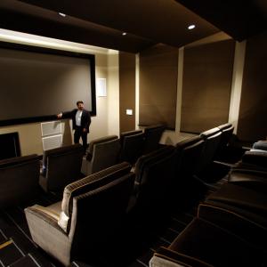 A shot of me in the screening room I founded at the City Club LA.