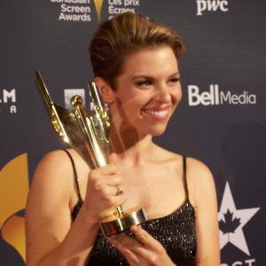 Ali Liebert  Canadian Screen Awards 2015  Best Supporting Actress in a Dramatic Program