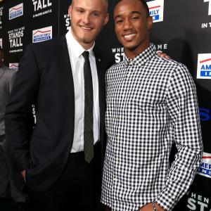 Alexander Ludwig and Jessie Usher at event of When the Game Stands Tall 2014