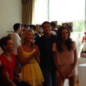 Christina Masterson and rest of cast of 'Power Rangers Megaforce' interview at International Comic Con