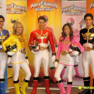 Christina Masterson and rest of the cast of Power Rangers Megaforce at Power Morphicon 3