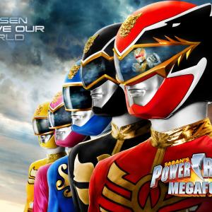 Christina Masterson and cast in Power Rangers Megaforce