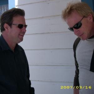 With Gordon Rudy on the set of Coyote Hole