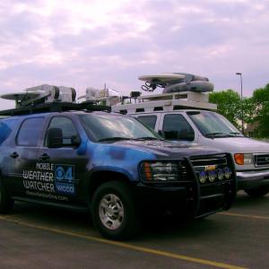 The WCCO Mobil Weather Watcher  Broudcast Van with Frank V  Chris S for Goin To The Lakes Summer2014