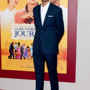 Amit Shah (Mansur) at the World Premiere of THE HUNDRED-FOOT JOURNEY in New York.