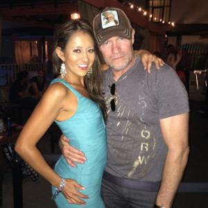 Tamara Garfield and Michael Rooker attend LA Times Hero Complex Party at San Diego Comic Con