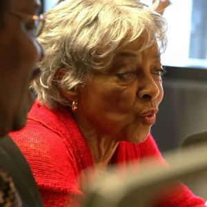 Ruby Dee promotes her last spoken word performance on radio in New York City.