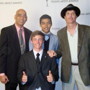 Randy Shelly, Director Steven Bratter, Ron and Gyan Parida - Young Artist Awards March 13, 2011 Studio City, CA