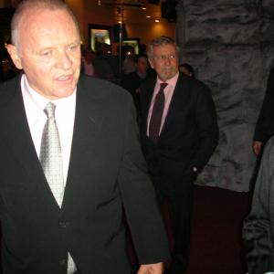 Beowulf Los Angeles Premiere  Randy Shelly and Anthony Hopkins