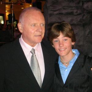 Beowulf Los Angeles Premiere  Randy Shelly and Anthony Hopkins