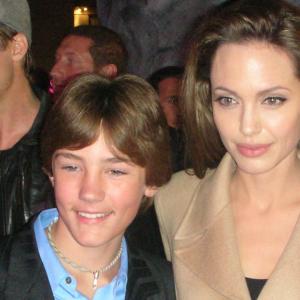 Beowulf Los Angeles Premiere  Randy Shelly and Angelina Jolie