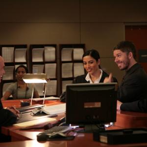 Brett Glazer, Greg Collins and Sheetal Menon filming courthouse scene for My Name is Khan in Chatsworth, CA.