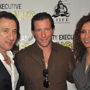 Director Federico Castelluccio wins award for Best Director Best Short actress producer Yvonne Maria Schaefer and Ed Burns who wins Creative Achievment Award at Long Island International Film Expo in Bellmore