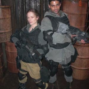 On the set of Terminator The Sarah Connor Chronicles with Erin Fleming and Krishna Vutla
