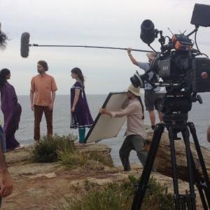 James Morcan on the set of Love You Krishna 2013