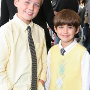 Actors Brennan Bailey and Preston Bailey arrive at the premiere of 