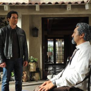 Still of Cliff Curtis and Ramon Rodriguez in Gang Related 2014