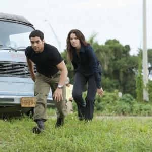 Still of Erica Durance and Ramon Rodriguez in Charlies Angels 2011