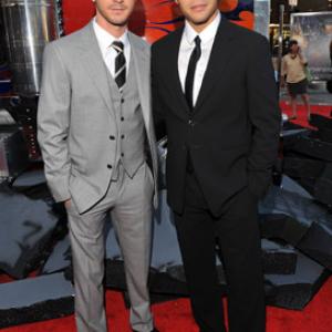Shia LaBeouf and Ramon Rodriguez at event of Transformers: Revenge of the Fallen (2009)