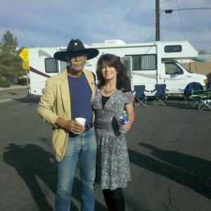 With Debbie Jennings on the set of Coyote Requiem 2011