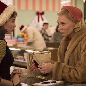 Still of Cate Blanchett and Rooney Mara in Carol 2015