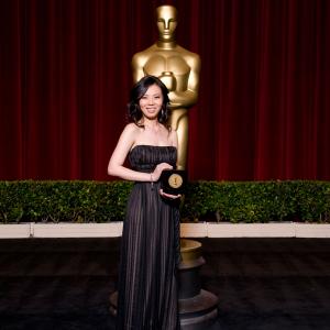 ShihTing Hung at 35th Student Academy Award holding her award